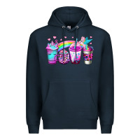 Navy unicorn coffee Premium Hoodie - Jasminsmagicworld