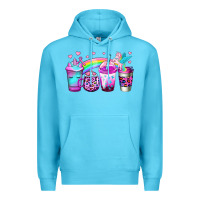Ocean Blue unicorn coffee Premium Hoodie - Jasminsmagicworld