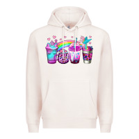 Pale Pink unicorn coffee Premium Hoodie - Jasminsmagicworld