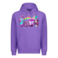 Purple unicorn coffee Premium Hoodie - Jasminsmagicworld