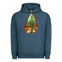 Pigment Midnight Navy desert cactus arrowhead Urban Hoodie - Jasminsmagicworld
