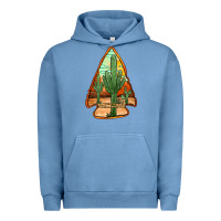 Pigment Pebble Blue desert cactus arrowhead Urban Hoodie - Jasminsmagicworld