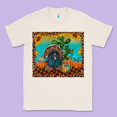 Western Fall Thanksgiving Turkey Classic Tee Designed By Ranaportraitstore