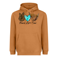 Meerkat peace love cow Heavyweight Hoodie - RanaPortraitStore