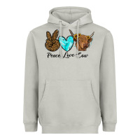 Moon Dust peace love cow Heavyweight Hoodie - RanaPortraitStore
