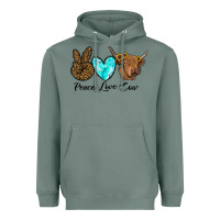 Sage peace love cow Heavyweight Hoodie - RanaPortraitStore