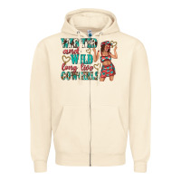 Sandshell wanted and wild long live cowgirls Zipper Hoodie - texasbilliewilder