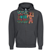 Smoke wanted and wild long live cowgirls Zipper Hoodie - texasbilliewilder