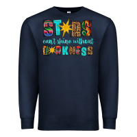 Navy stars cant shine without darkness Premium Sweatshirt - HRA Design Shop