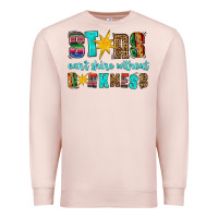 Pale Pink stars cant shine without darkness Premium Sweatshirt - HRA Design Shop