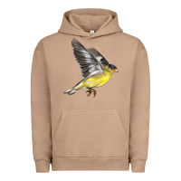 Pigment Burro Flying American Goldfinch Urban Hoodie - LillyAllenDesigns