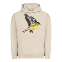 Pigment French Oak Flying American Goldfinch Urban Hoodie - LillyAllenDesigns