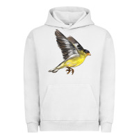 Pigment Lunar Rock Flying American Goldfinch Urban Hoodie - LillyAllenDesigns