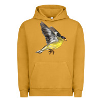 Pigment Peanut Butter Flying American Goldfinch Urban Hoodie - LillyAllenDesigns