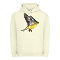 Pigment Pistachio Flying American Goldfinch Urban Hoodie - LillyAllenDesigns