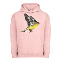 Pigment Salmon Flying American Goldfinch Urban Hoodie - LillyAllenDesigns