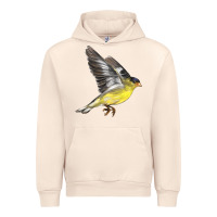 Sandshell Flying American Goldfinch Urban Hoodie - LillyAllenDesigns