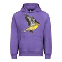 Tulip Flying American Goldfinch Urban Hoodie - LillyAllenDesigns
