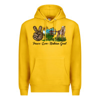 Lemon Peace Love Nubian Goat Premium Hoodie - LillyAllenDesigns