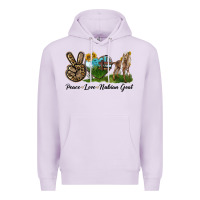 Lilac Peace Love Nubian Goat Premium Hoodie - LillyAllenDesigns