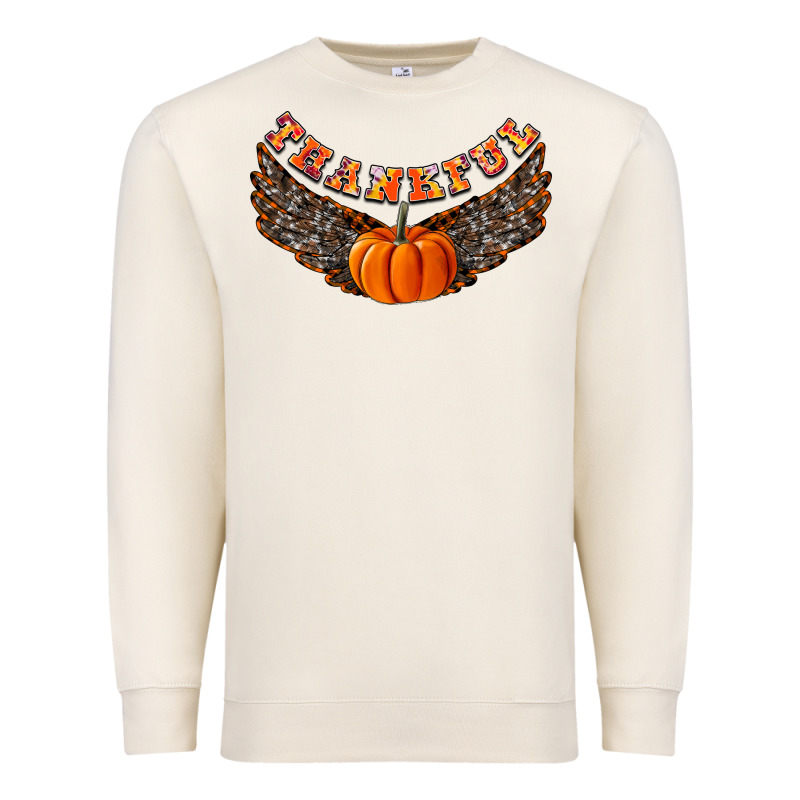 Thankful Premium Sweatshirt by CowhideDigitalArt | Teevron