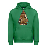 Emerald cowhide wooden arrowhead Urban Hoodie - Jasminsmagicworld