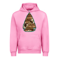 Fuchsia Pink cowhide wooden arrowhead Urban Hoodie - Jasminsmagicworld