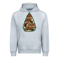 Heather Grey cowhide wooden arrowhead Urban Hoodie - Jasminsmagicworld