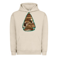 Pigment French Oak cowhide wooden arrowhead Urban Hoodie - Jasminsmagicworld