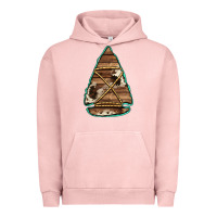 Pigment Salmon cowhide wooden arrowhead Urban Hoodie - Jasminsmagicworld