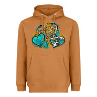 Meerkat western turquoise hearts Heavyweight Hoodie - Zillion Design Studio