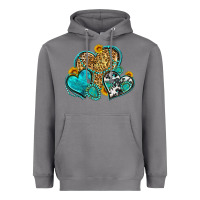 Storm western turquoise hearts Heavyweight Hoodie - Zillion Design Studio