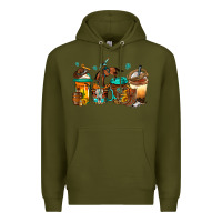 Army Green rodeo coffee Premium Hoodie - Jasminsmagicworld