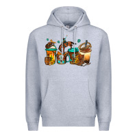 Heather Grey rodeo coffee Premium Hoodie - Jasminsmagicworld