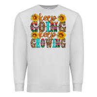 Dove Grey keep going keep growing Premium Sweatshirt - HRA Design Shop