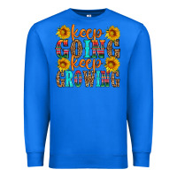 True Royal keep going keep growing Premium Sweatshirt - HRA Design Shop