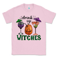 Bubblegum Pink Drink Up Witches Halloween Classic Tee - RanaPortraitStore