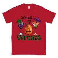 Red Drink Up Witches Halloween Classic Tee - RanaPortraitStore