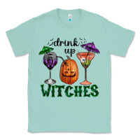 Seafoam Drink Up Witches Halloween Classic Tee - RanaPortraitStore