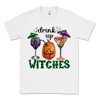 White Drink Up Witches Halloween Classic Tee - RanaPortraitStore