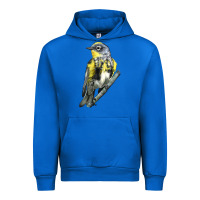 Cobalt yellow rumped warbler Urban Hoodie - LillyAllenDesigns