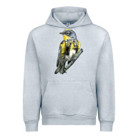 Heather Grey yellow rumped warbler Urban Hoodie - LillyAllenDesigns