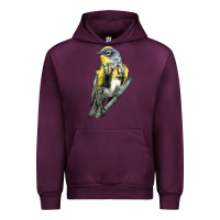 Mauve Wine yellow rumped warbler Urban Hoodie - LillyAllenDesigns