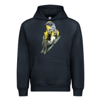 Navy yellow rumped warbler Urban Hoodie - LillyAllenDesigns