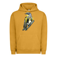 Pigment Peanut Butter yellow rumped warbler Urban Hoodie - LillyAllenDesigns