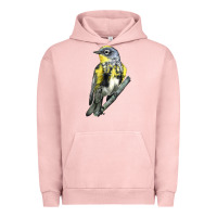 Pigment Salmon yellow rumped warbler Urban Hoodie - LillyAllenDesigns