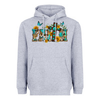 Heather Grey western faith Heavyweight Hoodie - Zillion Design Studio