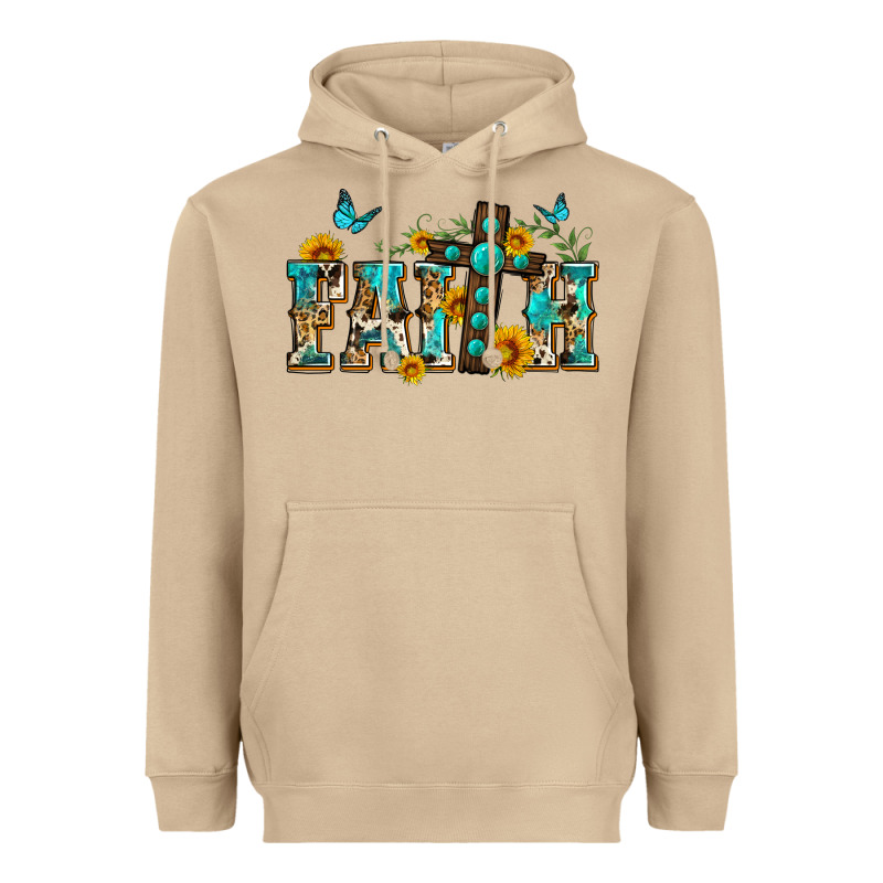 Western Faith Heavyweight Hoodie by Zillion Design Studio | Teevron