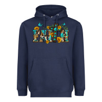 Navy western faith Heavyweight Hoodie - Zillion Design Studio