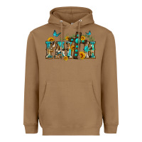 Toasted Coconut western faith Heavyweight Hoodie - Zillion Design Studio